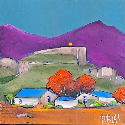 Original painting — Flame Tree Valley
