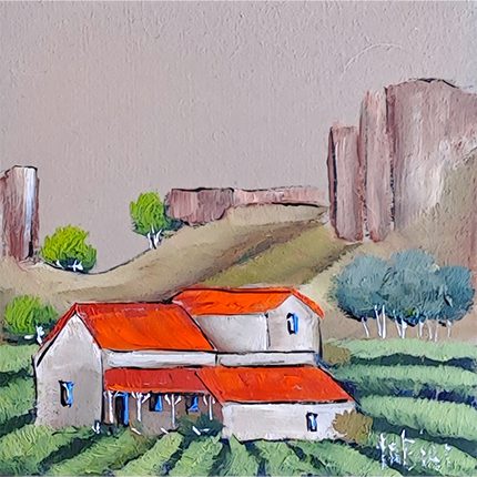 Original painting — Rooftops